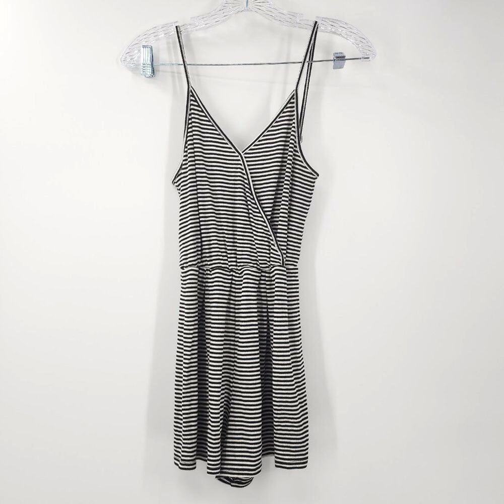 One Clothing Striped Sleeveless Romper - Women's Size Large